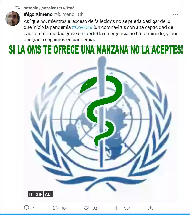 ¿ORGANIZACIÓN MUNDIAL DE LA SALUD O DE LA ENFERMEDAD?