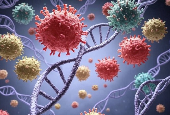 Las proteínas de la espícula del SARS-CoV-2 son genotóxicas y provocan daños en el ADN. Imagen: generada por IA